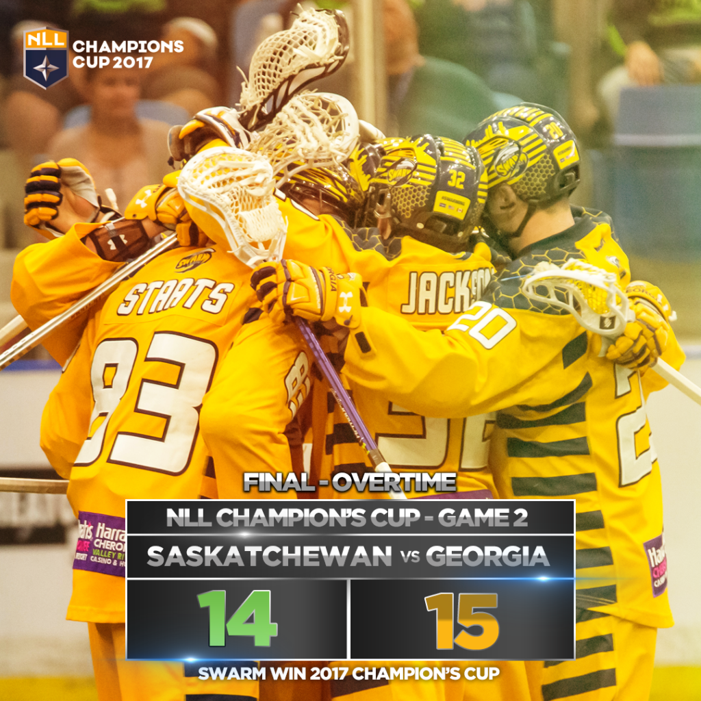 Georgia Swarm Win 17 Nll Champion S Cup Georgia Swarm Pro Lacrosse Team