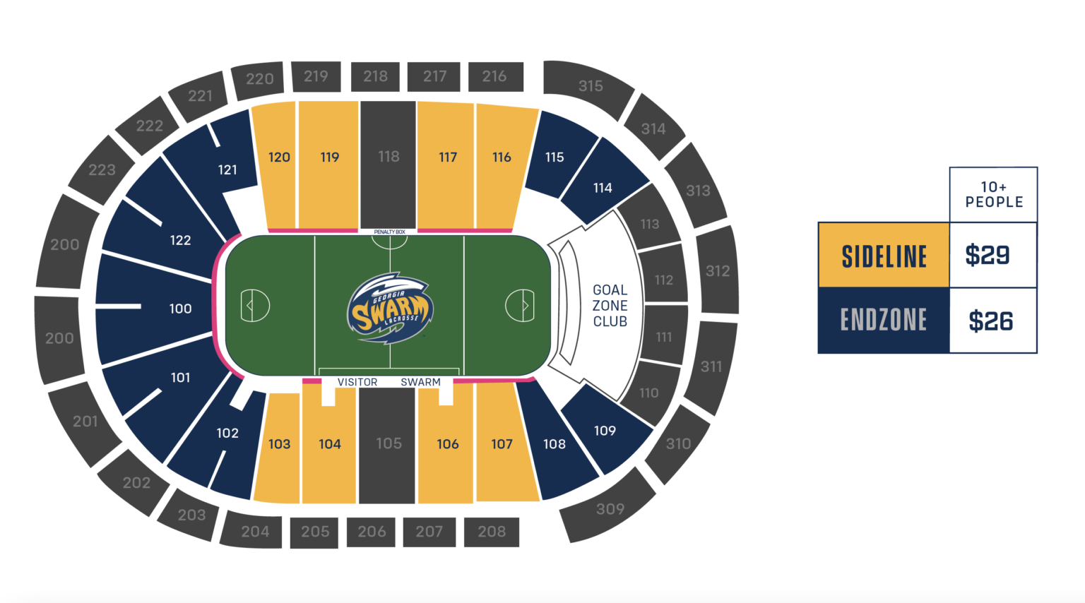 Georgia Swarm Professional Lacrosse Group Ticket Pricing