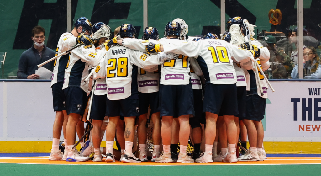 Georgia Swarm Pro Lacrosse Team Huddle